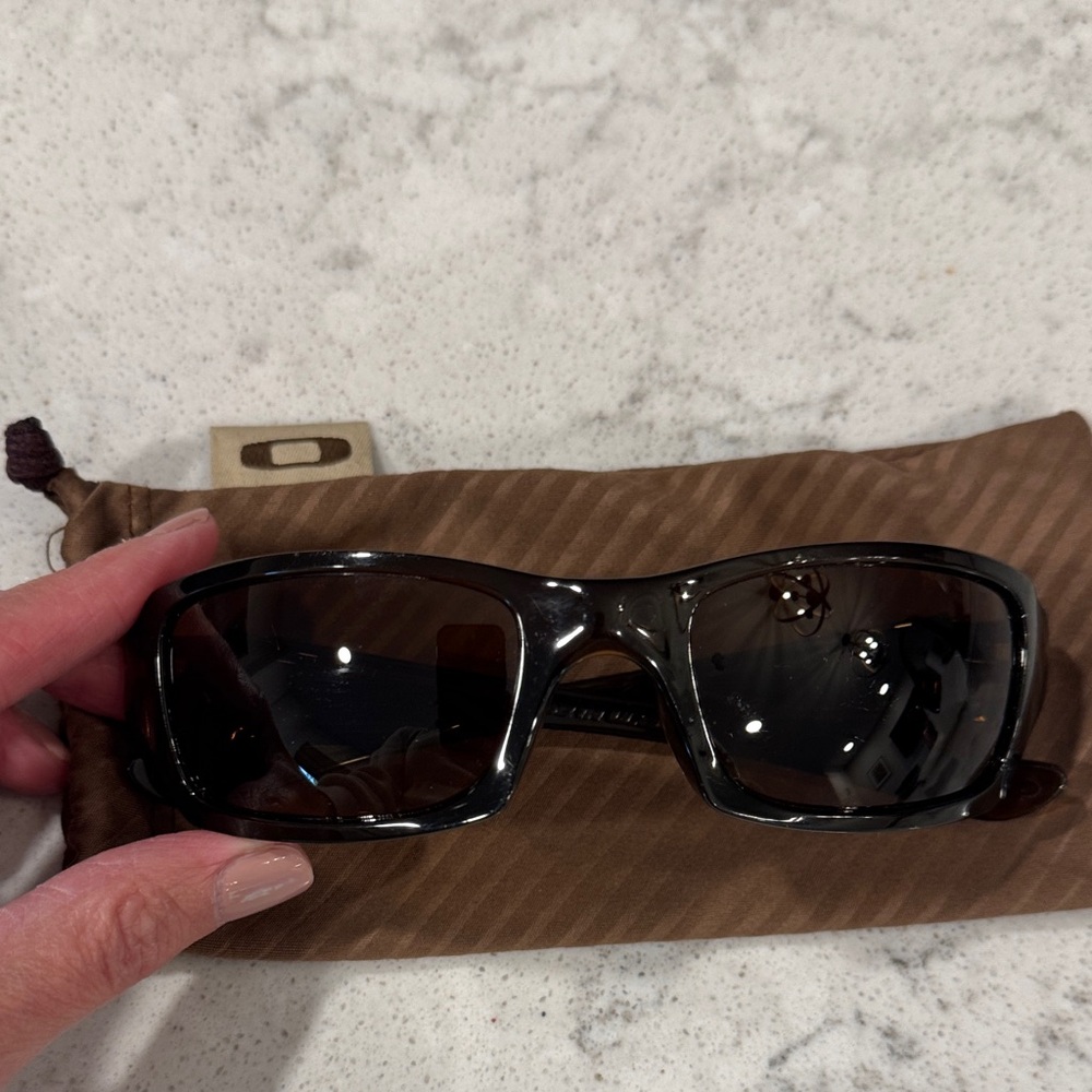 Oakley Shiny Black Sunglasses